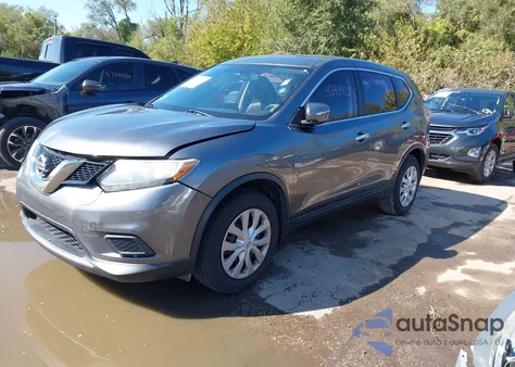 2015 Nissan Rogue S from USA, damaged, VIN KNMAT2MTXFP547787
